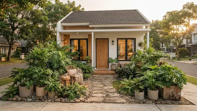 Desain Taman Kecil untuk Slow Living di Rumah Type 36