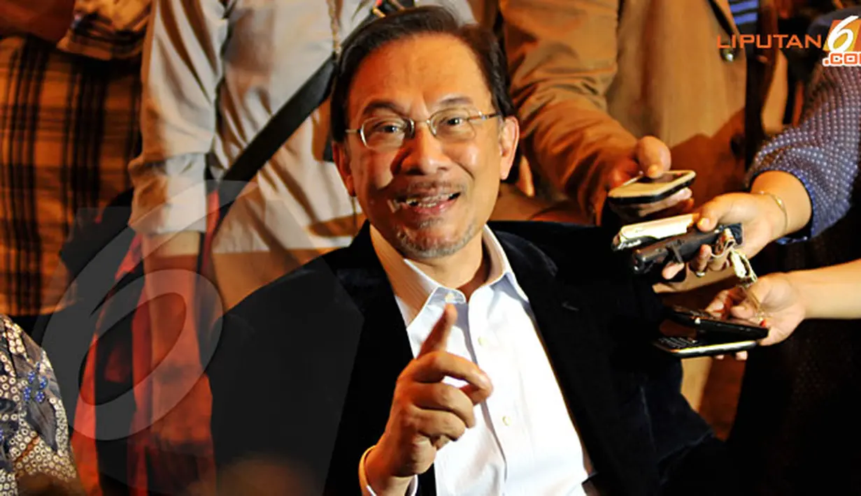 Dalam kunjungannya ke Indonesia, Anwar mengaku ingin menggunakan kesempatannya untuk belajar menangani kasus dugaan korupsi (Liputan6.com/Andrian M Tunay)  