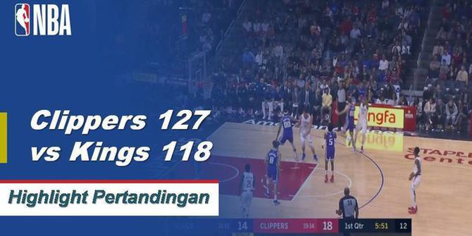 Cuplikan Hasil Pertandingan NBA Clippers 127 vs Kings 118