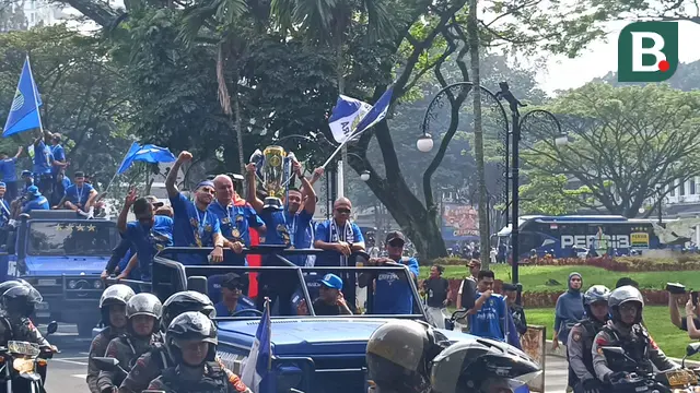 Konvoi juara Persib Bandung