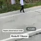 Viral video ban mobil RI 1 bocor (sumber: TikTok/qoril48)