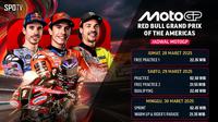 Tonton siaran langsung MotoGP 2025 - Red Bull Grand Prix of Americas di Vidio. Saksikan dan dukung para rider dunia jagoan kalian di GP Amerika akhir pekan ini hanya di Vidio. (sum. doc. vidio.com)