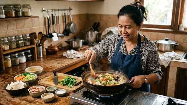 Resep Sup Tofu Sosis/AI Generated