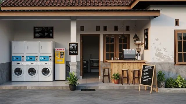 10 Desain Kombinasi Warung Kopi dan Laundry di Teras Rumah, Ini Estimasi Modal Awal
