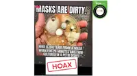 Cek Fakta bakteri pada masker
