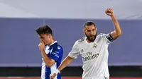 Karim Benzema cetak gol pertama untuk Real Madrid (Gabriel Buoys/AFP)
