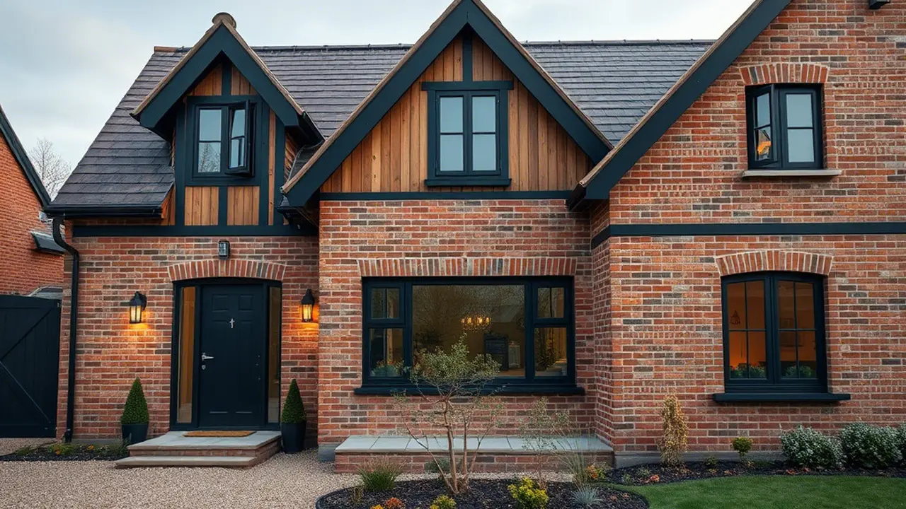 Rumah Bata Ekspos dengan Sentuhan Modern
