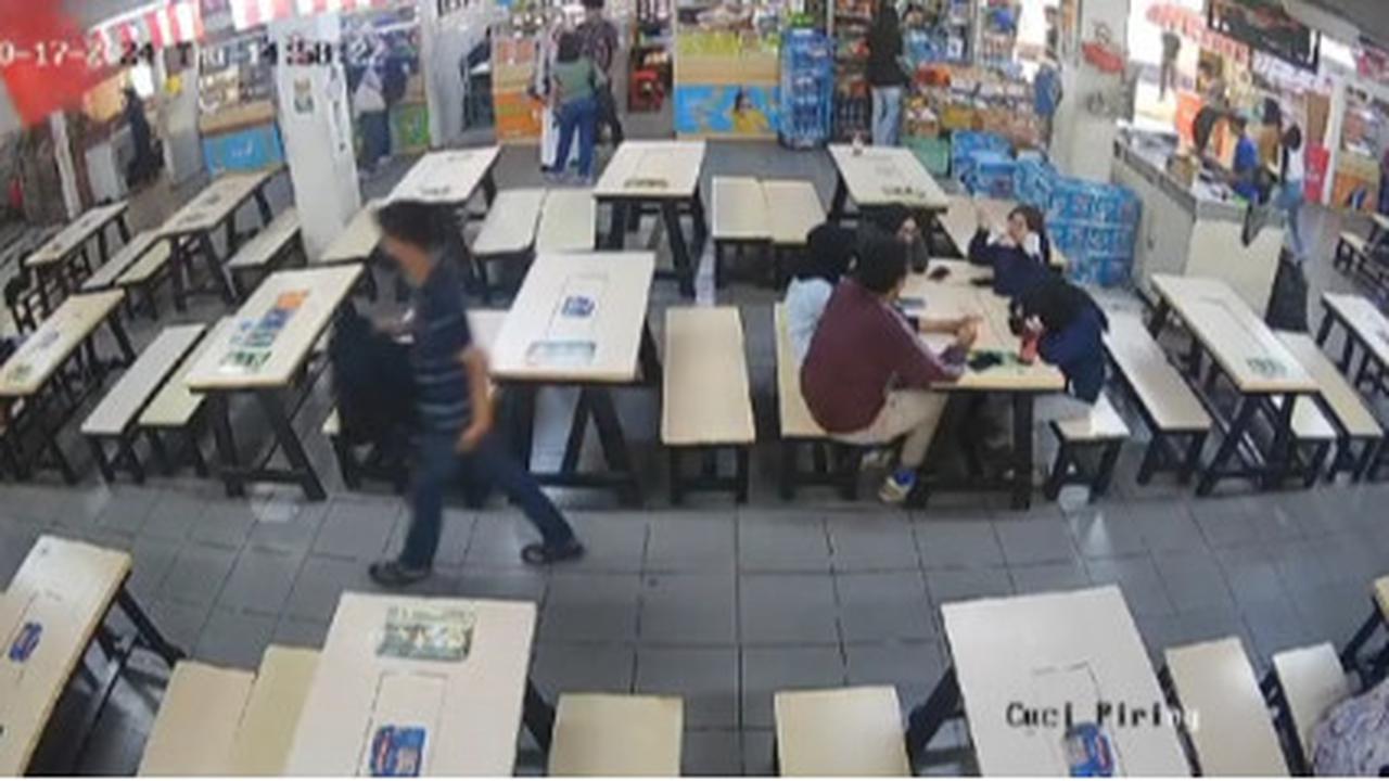 Terekam CCTV, Aksi Pria Maling Tas di Kantin Kampus Ini Curi Perhatian