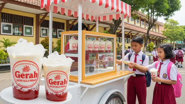 Agar-agar Santan Gula Merah