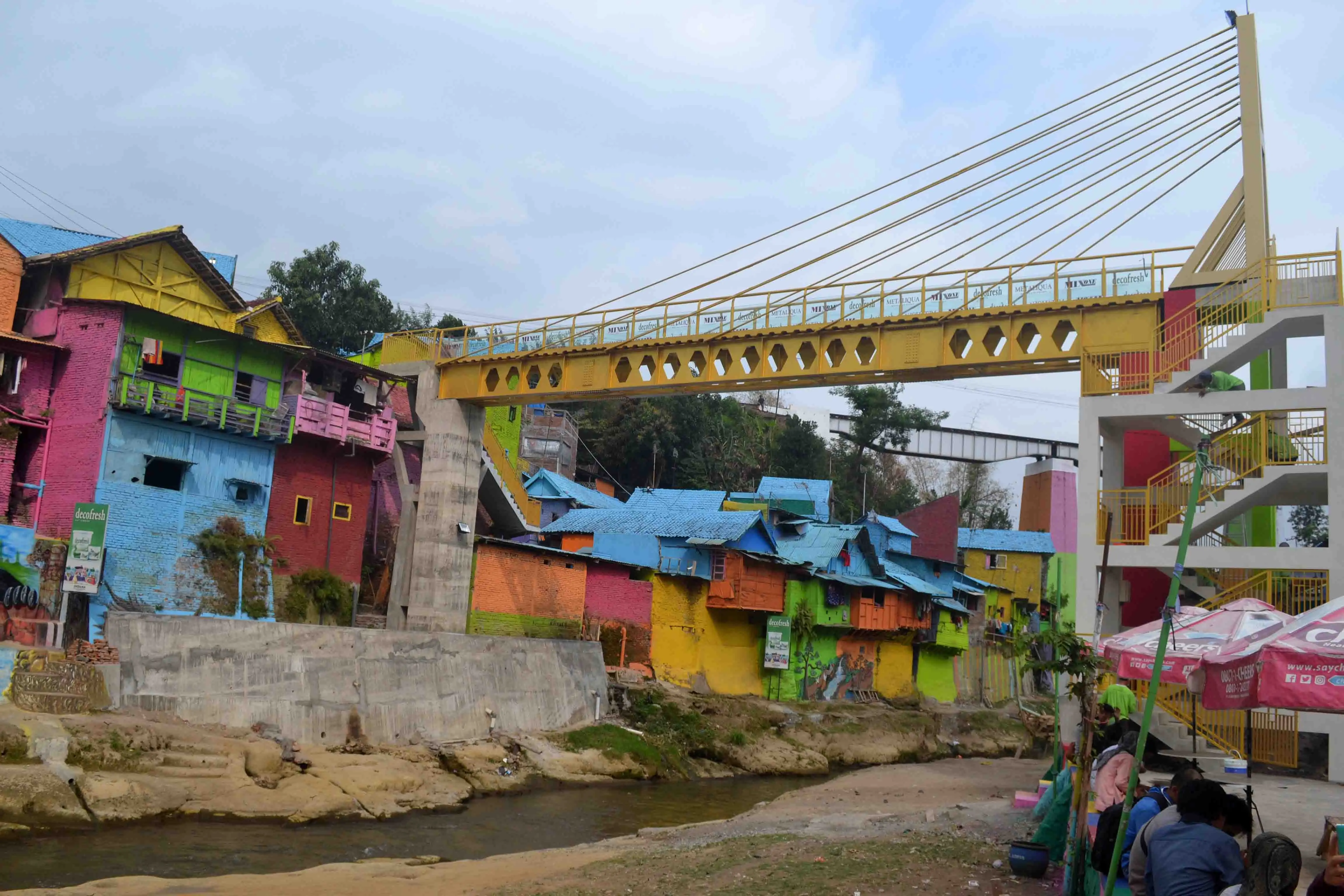 Jembatan kaca dibangun di atas batas maksimal ketinggian DAS Brantas (Zainul Arifin/Liputan6.com)