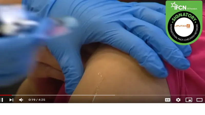 Hoaks vaksinasi covid-19 pakai jarum palsu