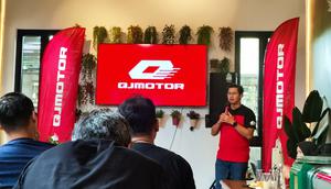 QJ Motor mengumumkan strategi dan visi jangka panjang di Tanah Air. (Liputan.com/Zaidan Fakhir)