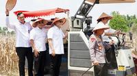 Kegiatan Panen Jagung Serentak Kuartal Ketiga bersama Kapolri Jenderal Polisi Listyo Sigit Prabowo di Ogan Komering Ulu Timur, Sumatera Selatan.(Istimewa)