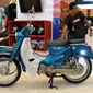 SM Sport Cub Classic mejeng di gelaran Indonesia Motorcycle Show (IMOS) 2018 (Arief/Liputan6.com)