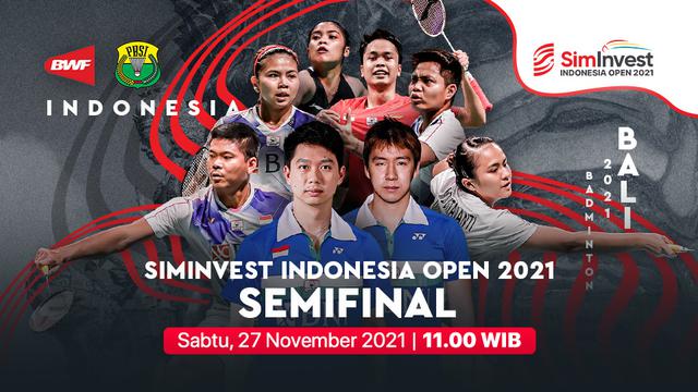 Link Live Streaming Semifinal Indonesia Open 2021: Ada Greysia/Apriyani, Marcus/Kevin di V...
