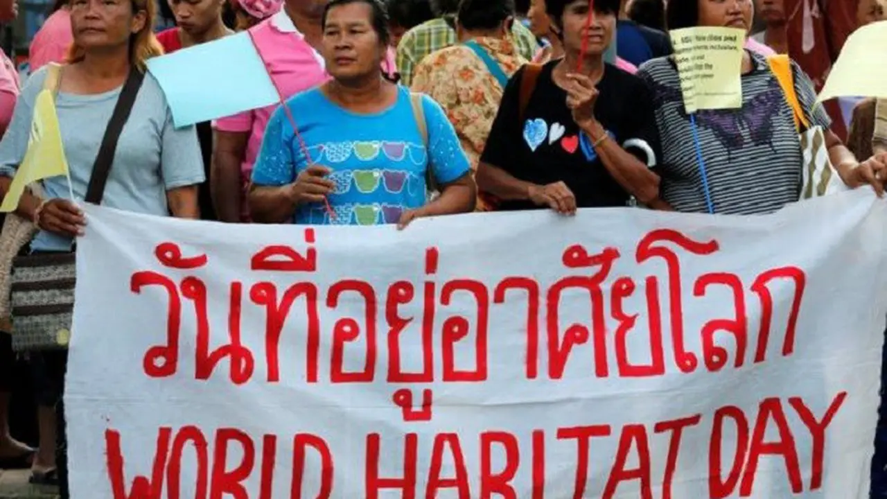 Demo menuntut reformasi pertanahan di Thailand