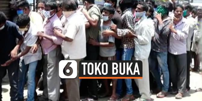 VIDEO: Aktivis Perempuan India Protes Toko Miras Kembali Dibuka