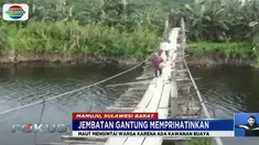 Kondisi akan lebih parah jika sungai meluap. Pasalnya, jarak bentangan jembatan dengan permukaan sungai hanya beberapa sentimeter.