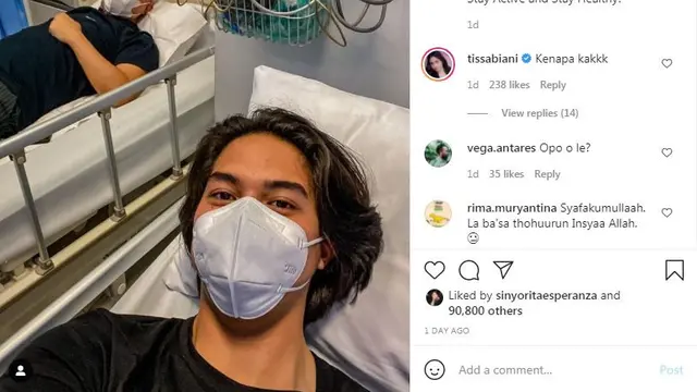 El Rumi dan Ahmad Dhani terbaring di ranjang rumah sakit