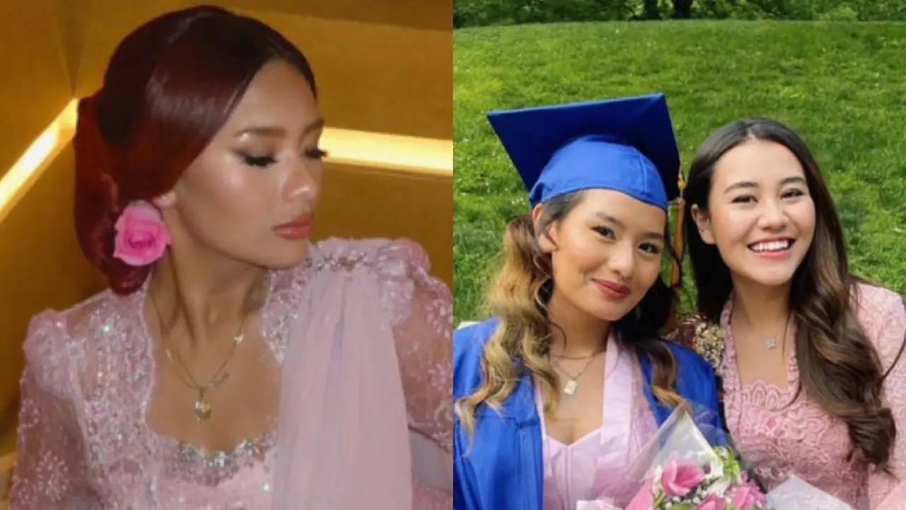 Zahwa Massaid Memesona Dibalut Kebaya Pink