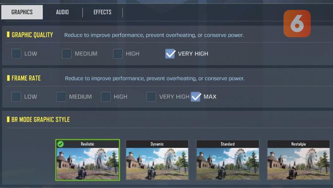 Setelan rata kanan Call of Duty: Mobile di Realme GT 2 Pro