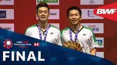 Berita video highlights kekalahan ganda putra Indonesia, Mohammad Ahsan / Hendra Setiawan, pada partai final BWF World Tour Finals, Minggu (31/1/2021) siang hari WIB.