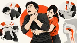 Infografis: Tahapan Pertolongan Saat Tersedak