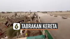 Insiden tabrakan antara dua kereta dari arah berlawanan mengakibatkan sedikitnya 50 orang tewas, lebih dari 70 lainnya luka-luka. Tragedi itu terjadi pada Senin (7/6) pagi waktu setempat di Provinsi Sindh.