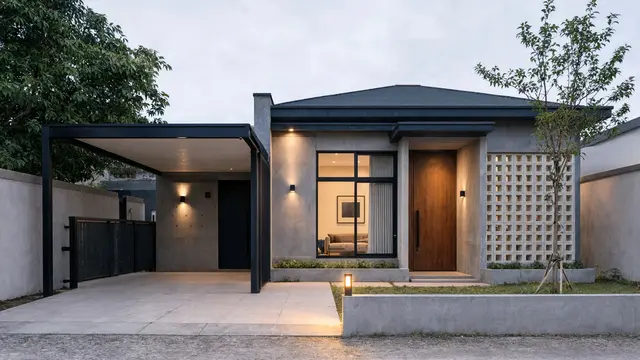 Desain Rumah Type 60 Industrial