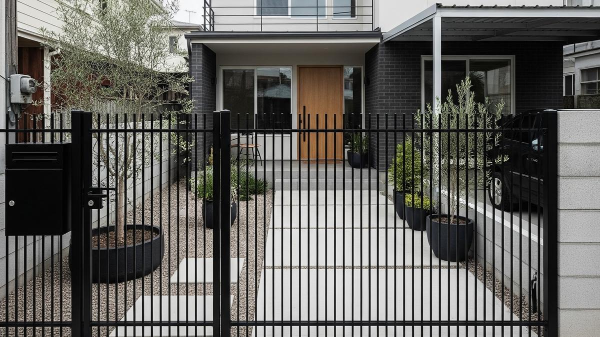 8 Model Pagar Besi Hollow Minimalis Warna Hitam Matte, Tren 2025 yang Elegan