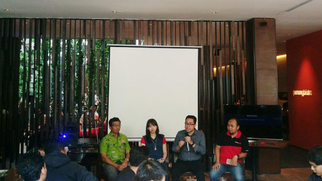 Smartfren menggelar sesi tanya jawab usai melakukan uji coba layanan VoLTE roaming ke luar negeri, pada Kamis (15/4/2016).