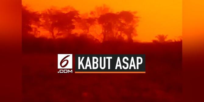 VIDEO: Langit Merah di Jambi Akibat Karhutla