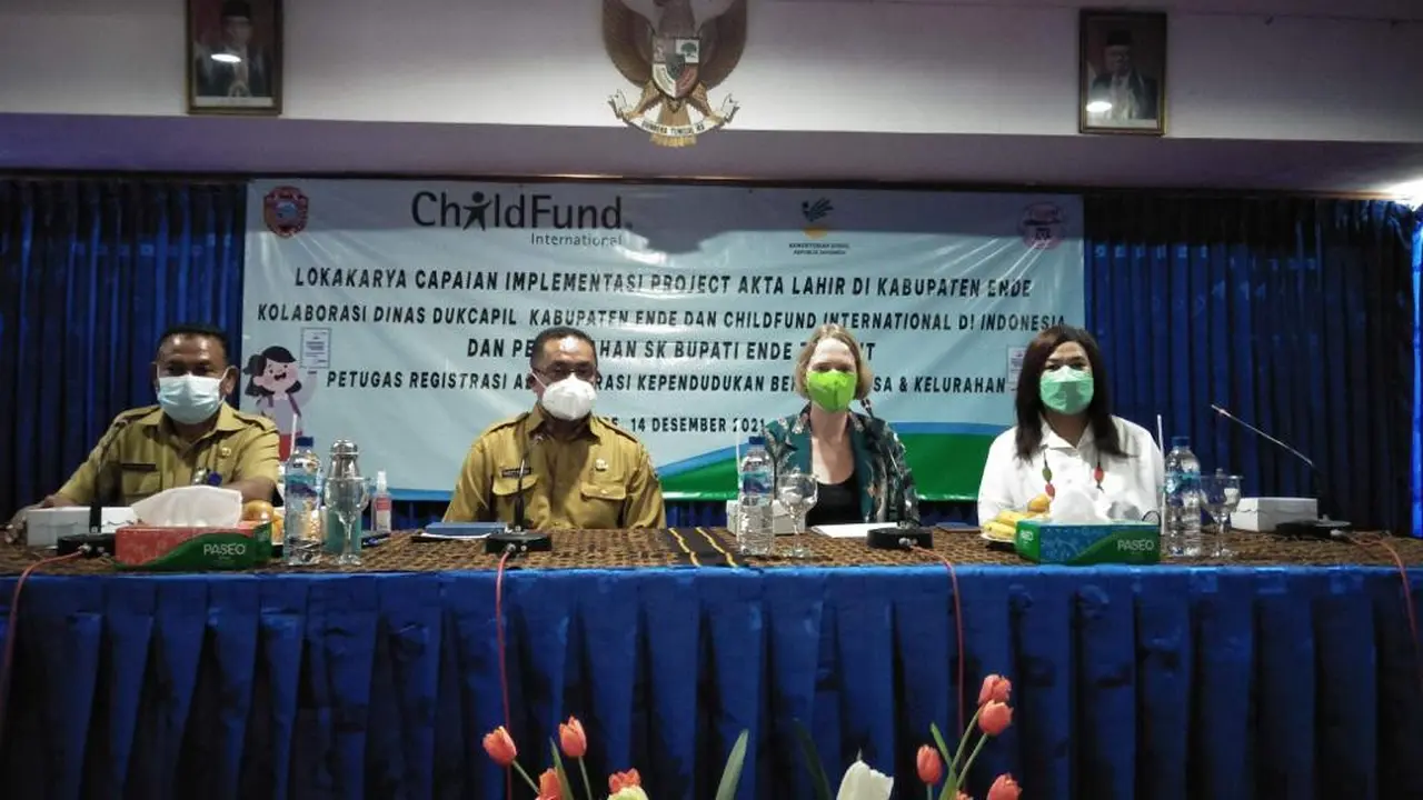 Program Akta Kelahiran Childfund bersama Pemkab Ende menyasar 30 desa. (Istimewa)