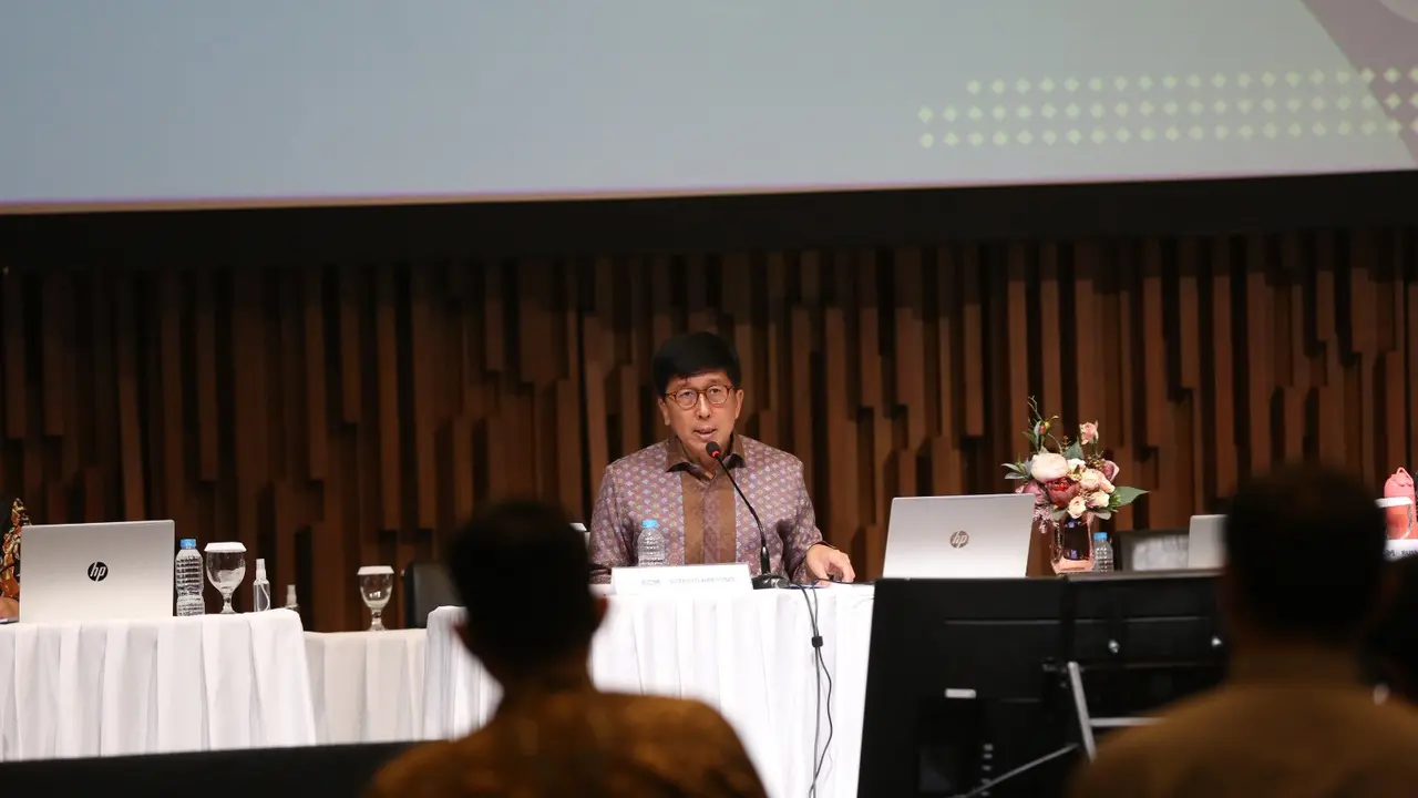 Paparan publik PT Surya Citra Media Tbk (SCMA), Rabu (14/6/2023). (Foto: Liputan6.com/Johan Tallo)