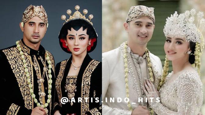 Ali Syakieb dan Margin Wieheerm dalam Busana Adat Jawa (Sumber: Instagram/aldiphoto)