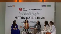 Dompet Aman Berkolaborasi dengan Grup RS Siloam Menggaungkan Kampanye #Savelbuku dan Selangkah SaveIbuku. (Dok: Liputan6.com/dyah)