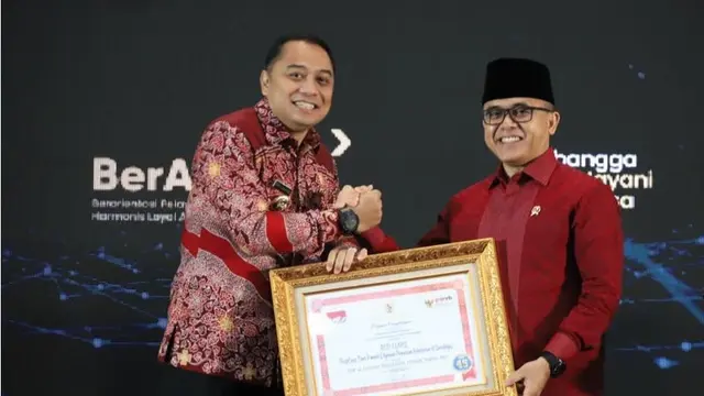 Pemkot Surabaya menjadi pemerintah kota satu-satunya di Indonesia yang berhasil meraih peringkat A (Sangat Baik) untuk penilaian Indeks Reformasi Birokrasi. (Istimewa)