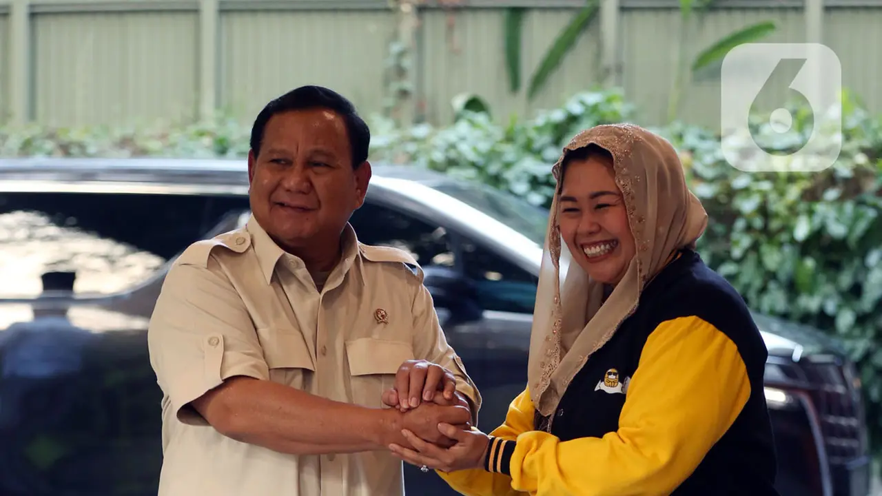 Yenny Wahid Datangi Kediaman Ketua Umum DPP Partai Gerindra Prabowo Subianto