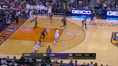 Berita video game recap NBA 2017-2018 antara San Antonio Spurs melawan Phoenix Suns dengan skor 104-101.