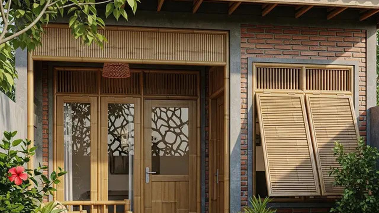 10 Inspirasi Desain Rumah Kecil Batako dan Bambu Hemat Biaya, Nyaman dan Estetis
