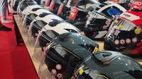 Pameran Helm Premium yang Memiliki Harga Tinggi di IMHAX 2024. (Rendy Yansah/ Liputan6.com)