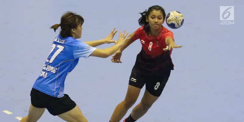 Bola Tangan Putri Indonesia Hadapi Hong Kong