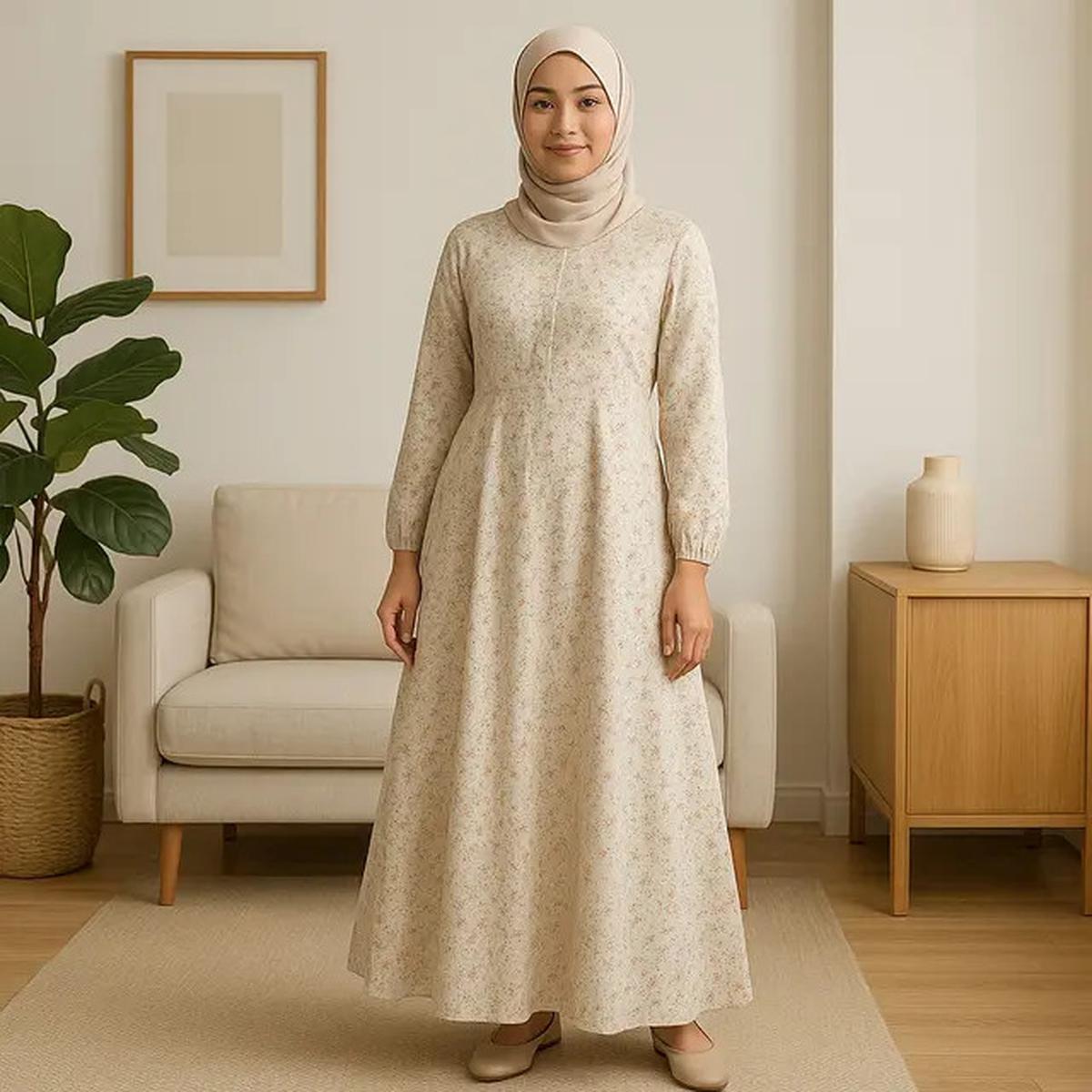 7 Model Gamis Katun Terbaru 2025, Tampil Stylish dan Tetap Nyaman Sepanjang Hari