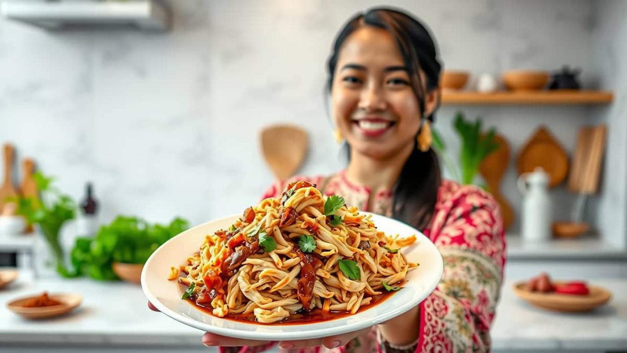 resep ayam suwir kecap