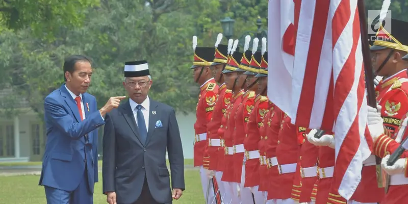 Presiden Jokowi Terima Kunjungan Raja Malaysia di Istana Bogor