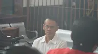 Terdakwa penyuap kasus mantan Kalapas Sukamiskin Wahid Husen, Fahmi Darmawansyah menjalani sidang di Pengadilan Tipikor Bandung. (Huyogo Simbolon)