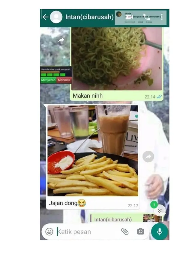 6 Chat Gebetan Kirim Foto Makanan Ini Ujungnya Bikin Geleng Kepala