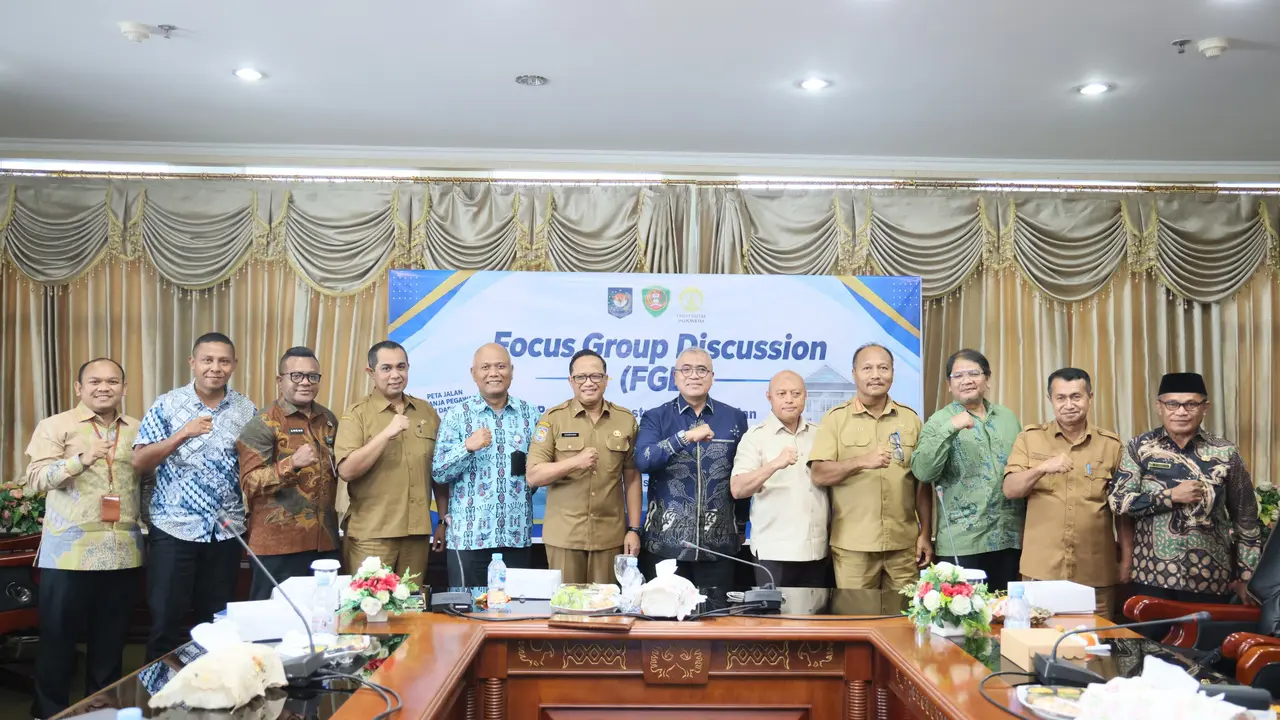 FGD dan Kunjungan Lapangan Kajian Peta Jalan Strategi Efisiensi Anggaran Belanja Pegawai Pemerintah Daerah di Kantor BPKAD Maluku.