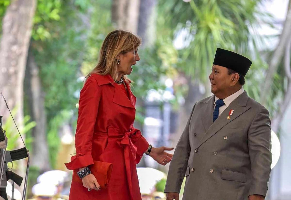 FOTO: Momen Akrab  Presiden Prabowo dan Ratu Maxima Bahas Penguatan Inklusi Keuangan di Istana Merdeka