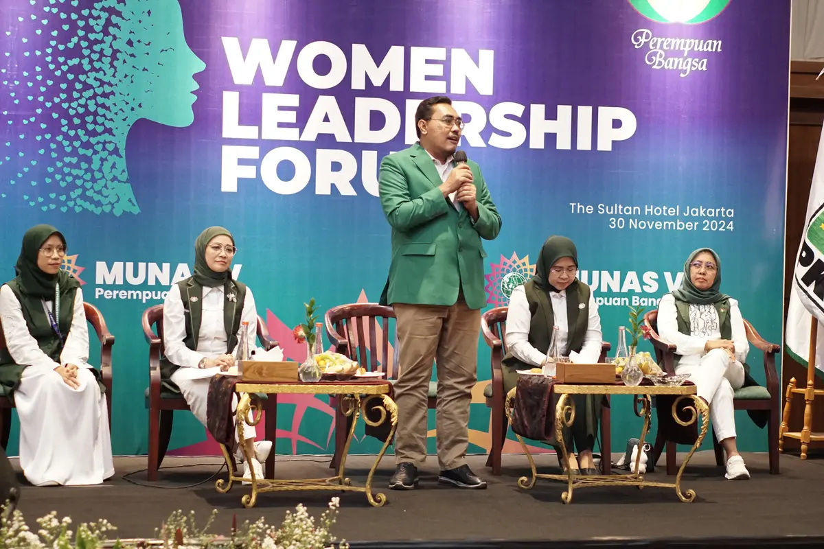 Ketua Fraksi Partai Kebangkitan Bangsa DPR RI, Jazilul Fawaid, dalam acara Women Leadership Forum (WLF) di Hotel Sultan Jakarta, Jumat (29/11) (Istimewa)